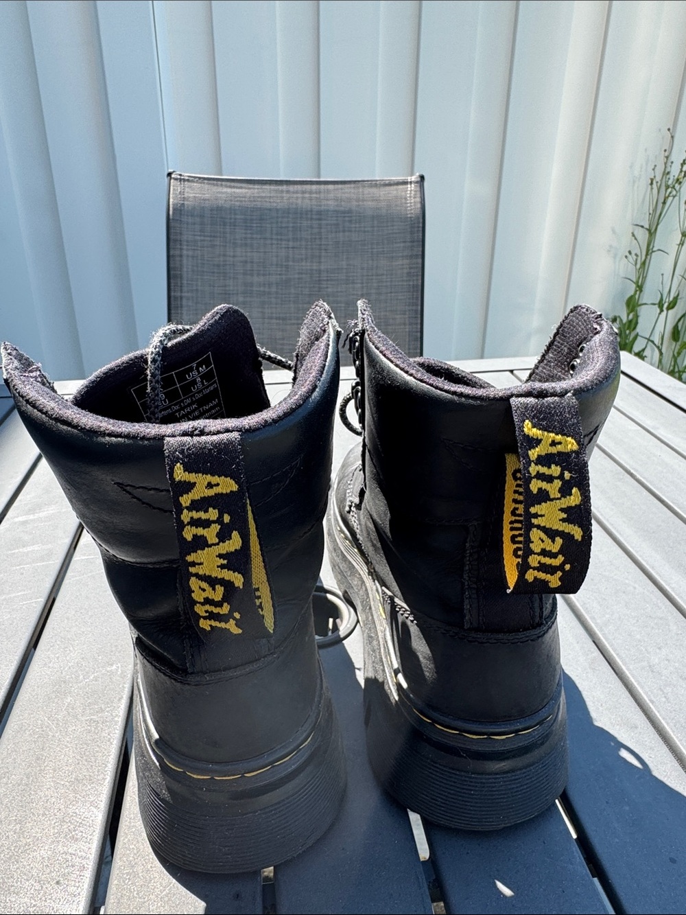 Dr. Martens Black Leather Lace-Up Boots - Picture 3 of 7